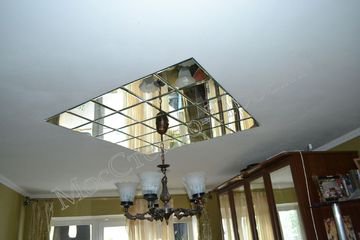Зеркальное панно на потолке